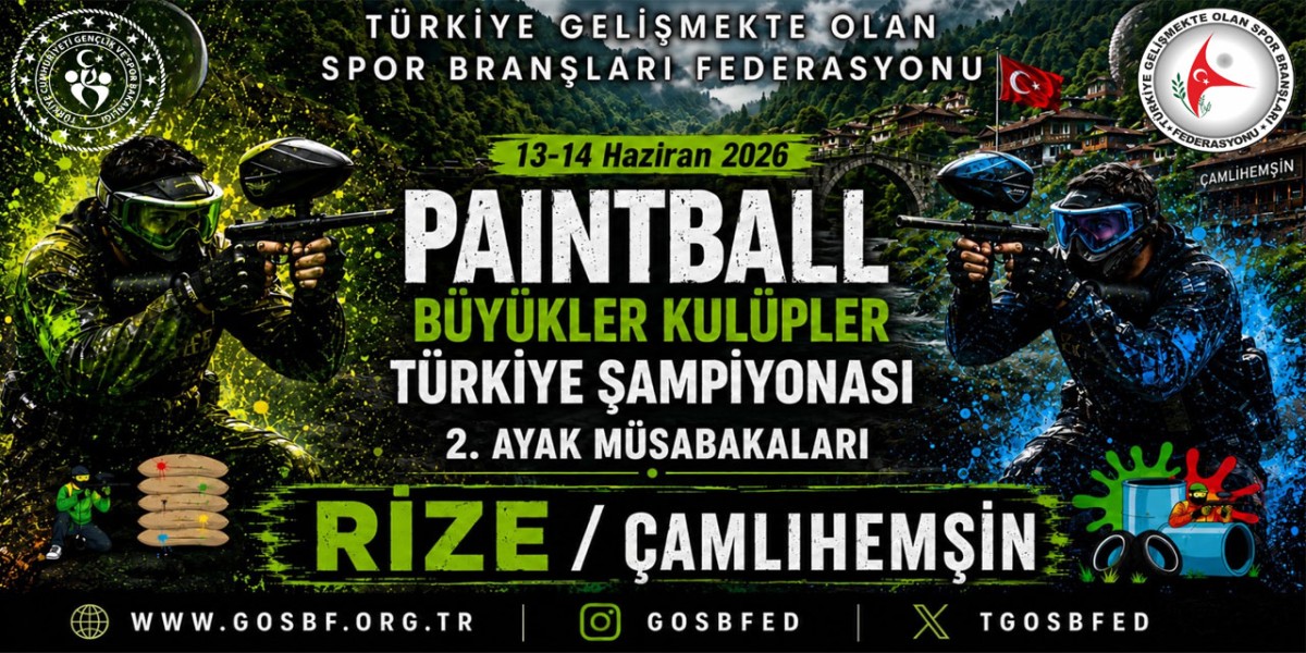 Türkiye Şampiyonası İlk Kez Çamlıhemşin’de: Paintballun Kalbi Rize’de Atacak