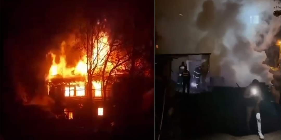 Rize'de Yangın: Ev Tamamen yandı 