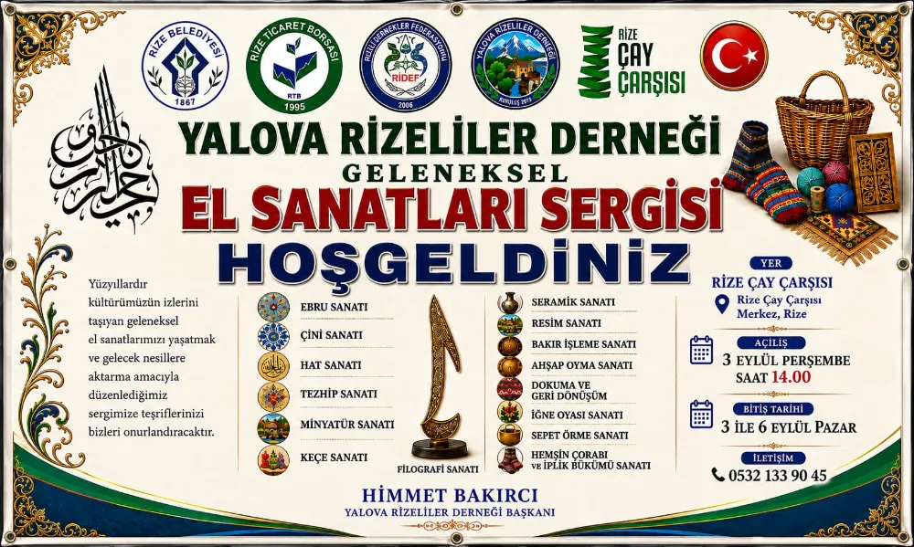 Rize’nin Geleneksel El Sanatları Sergide Buluşuyor